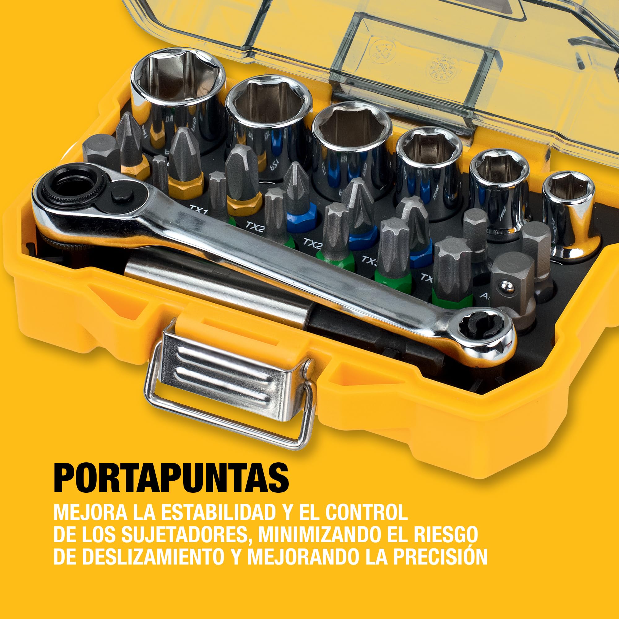 dewalt-set-de-vasos-y-puntas-para-atornillar-en-estuche-compacto-25-mm-dt71516-q image 5