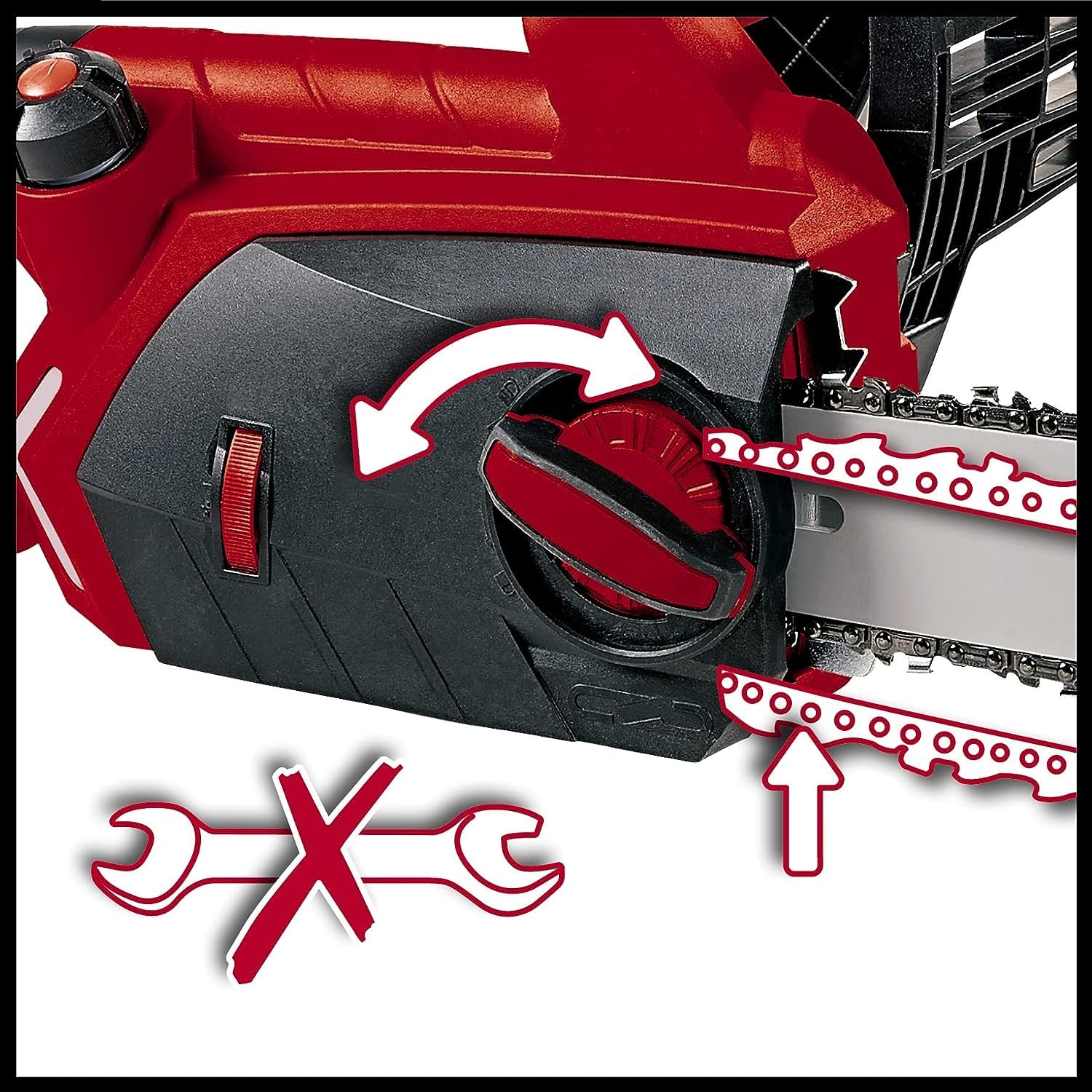 einhell-motosierra-el-ctrica-ge-ec-2240-2200w-37-5cm-cadena-oregon image 4