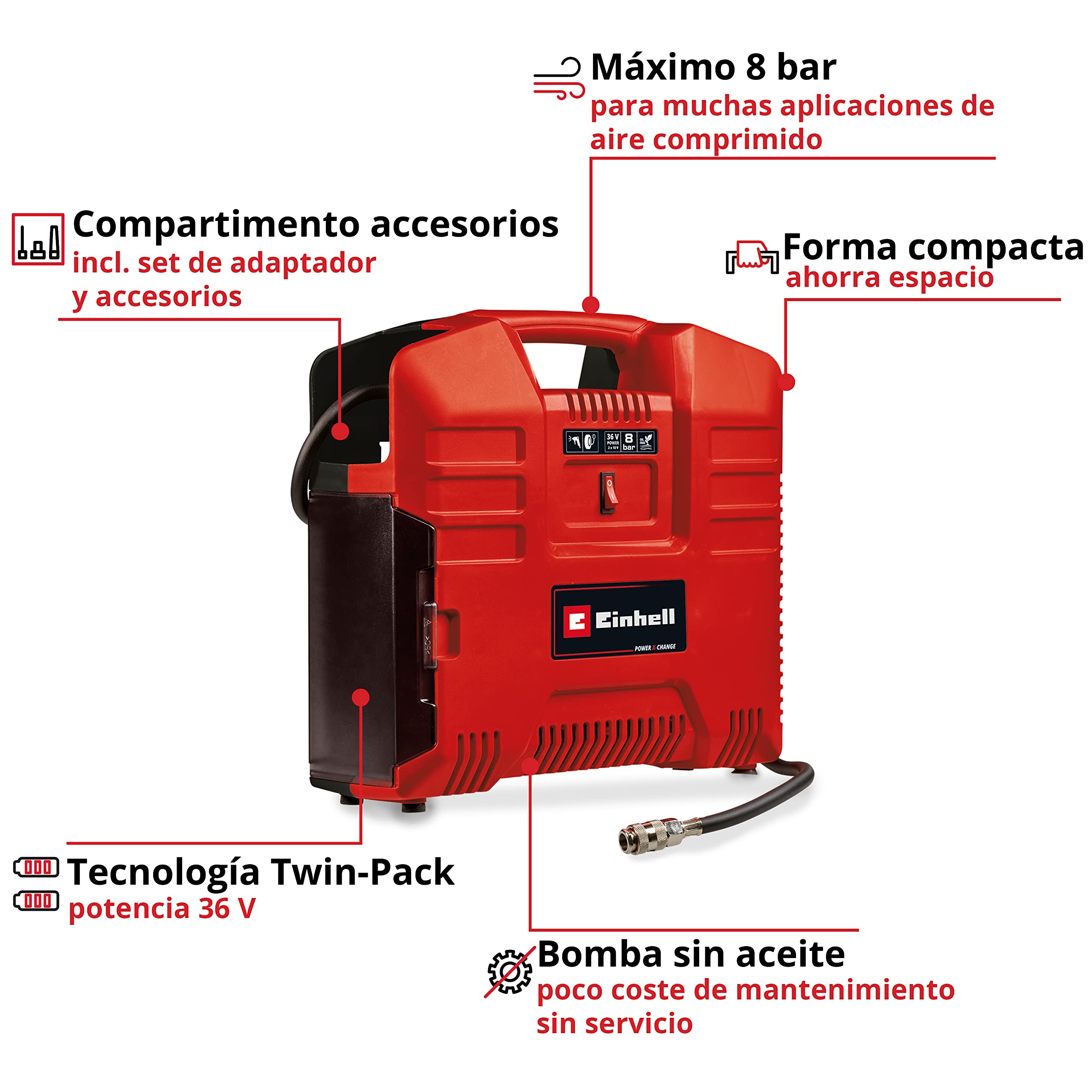 einhell-compresor-de-malet-n-a-bater-a-te-ac-36-8-li-of-set-solo-power-x-change- image 3