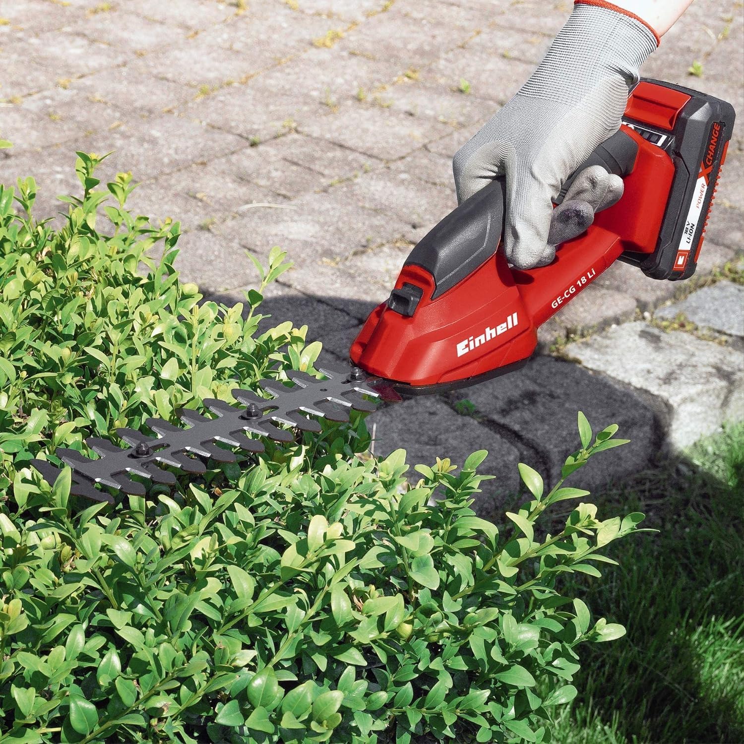 einhell-tijera-de-c-sped-y-arbustos-gc-cg-18-li-solo-18v-2-cuchillas image 4