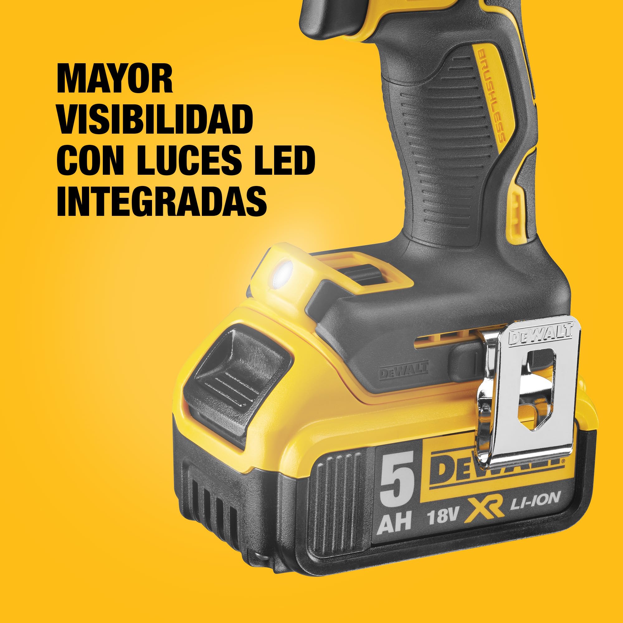 kit-combinado-dewalt-18v-xr-sin-escobillas-dck266p2-qw-taladro-percutor-atornill image 8
