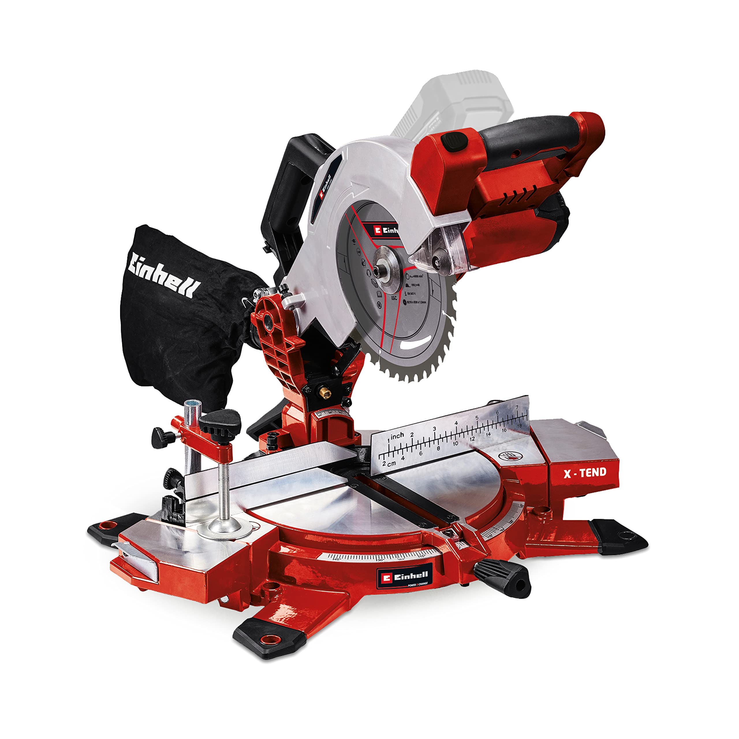 einhell-te-ms-18-210-li-solo-sierra-ingletadora-inal-mbrica-18v-power-x-change image 1