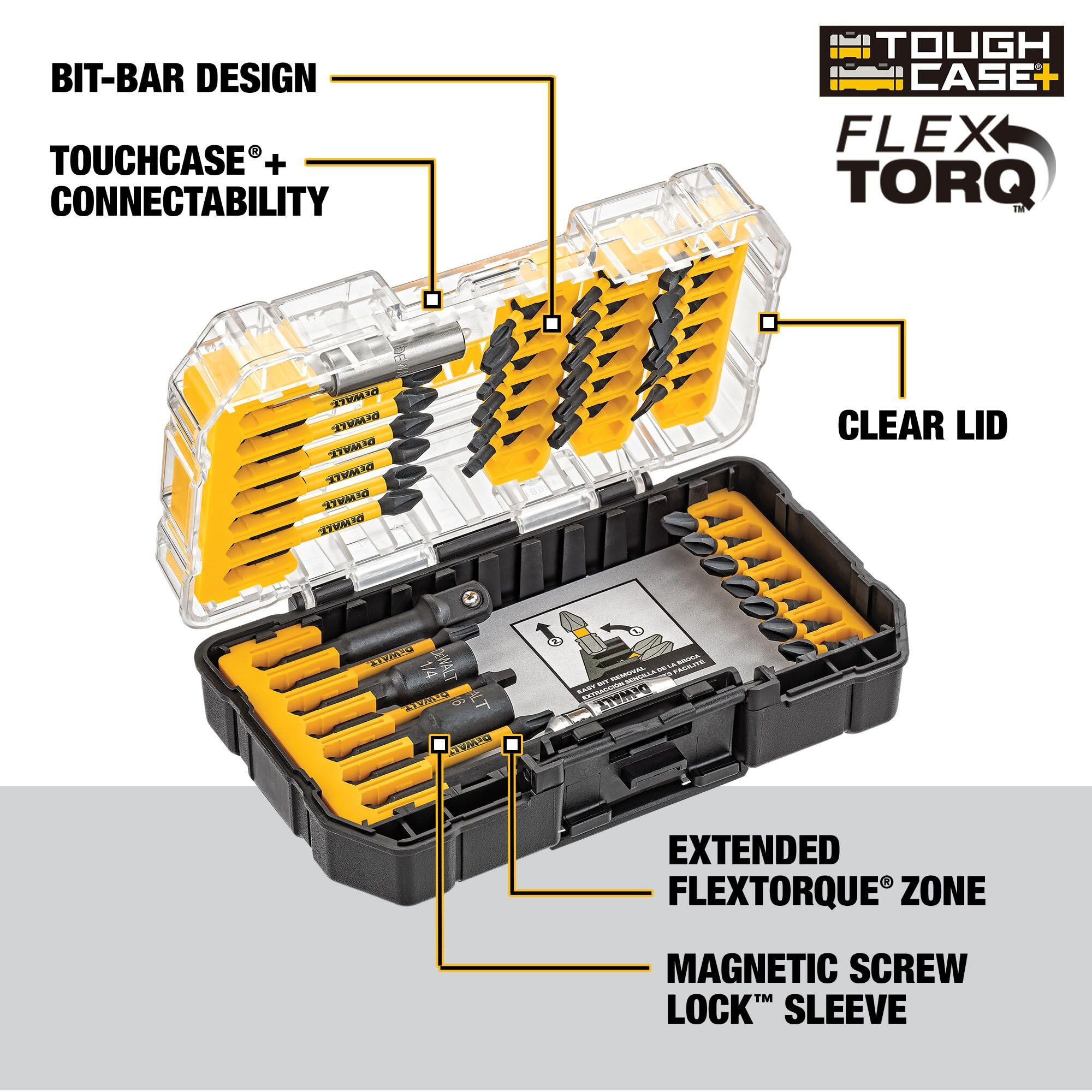 dewalt-dwa2t40ir-juego-de-puntas-de-atornillado-impact-ready-flextorq-40-piezas image 3