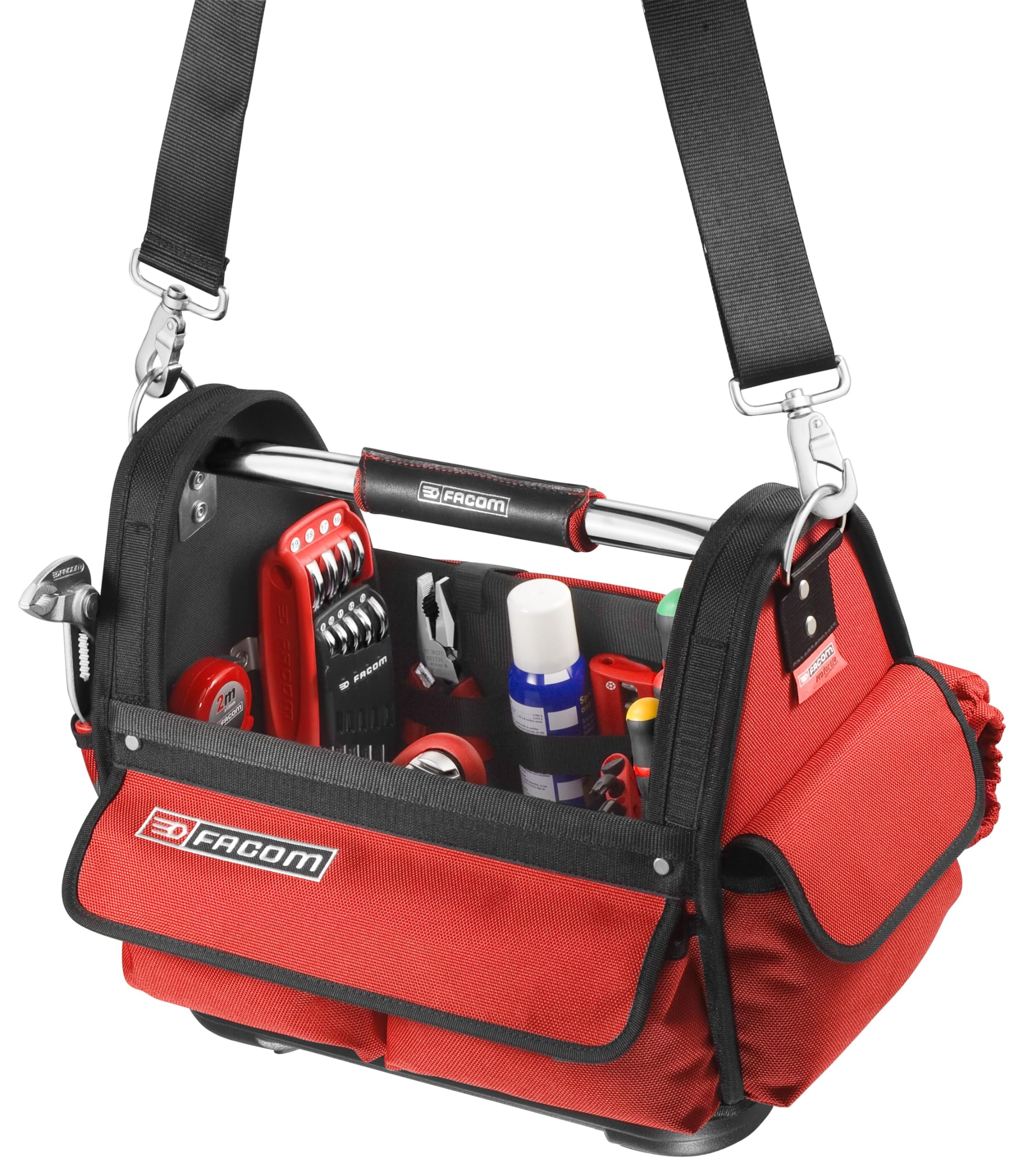 facom-bolsa-portaherramientas-bs-t14pb-34l-tejido-impermeable-1200d-asa-de-alumi image 3