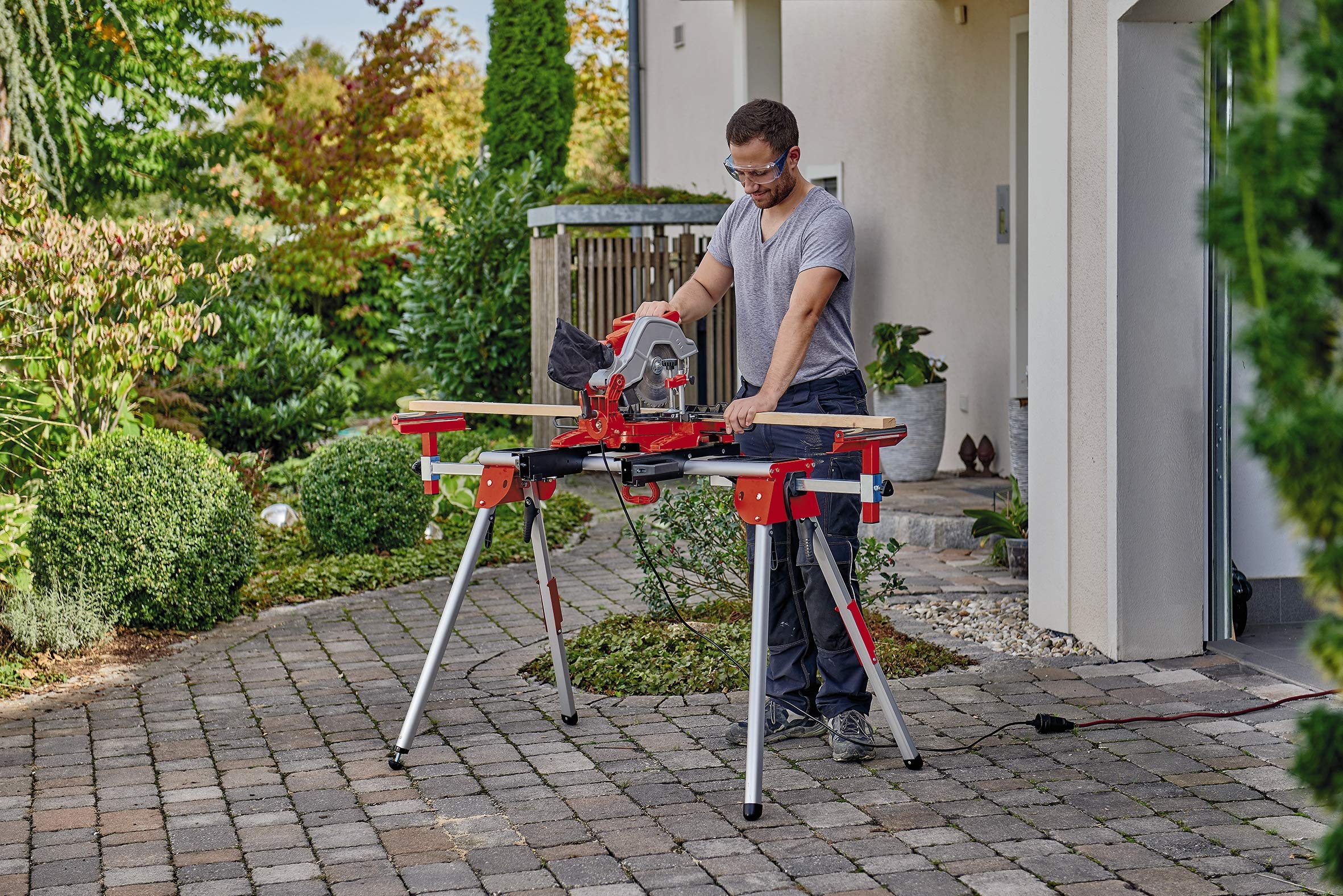 einhell-soporte-para-sierra-ingletadora-con-estructura-de-aluminio-cierres-r-pid image 3