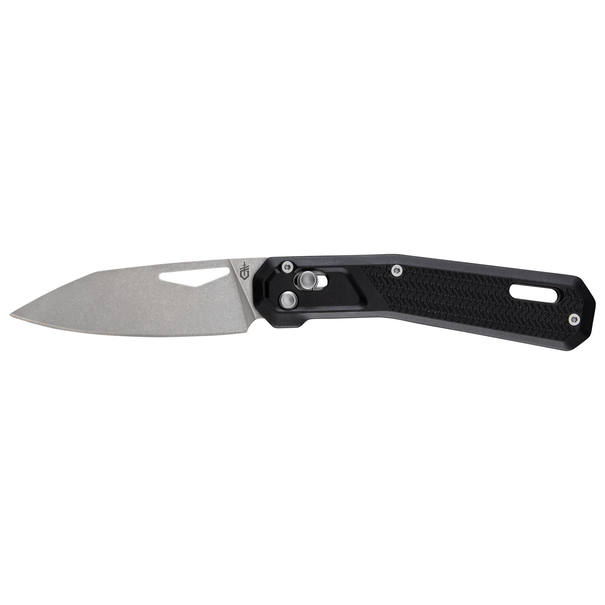 navaja-plegable-gerber-vista-negra-con-clip-y-mango-texturizado image 1
