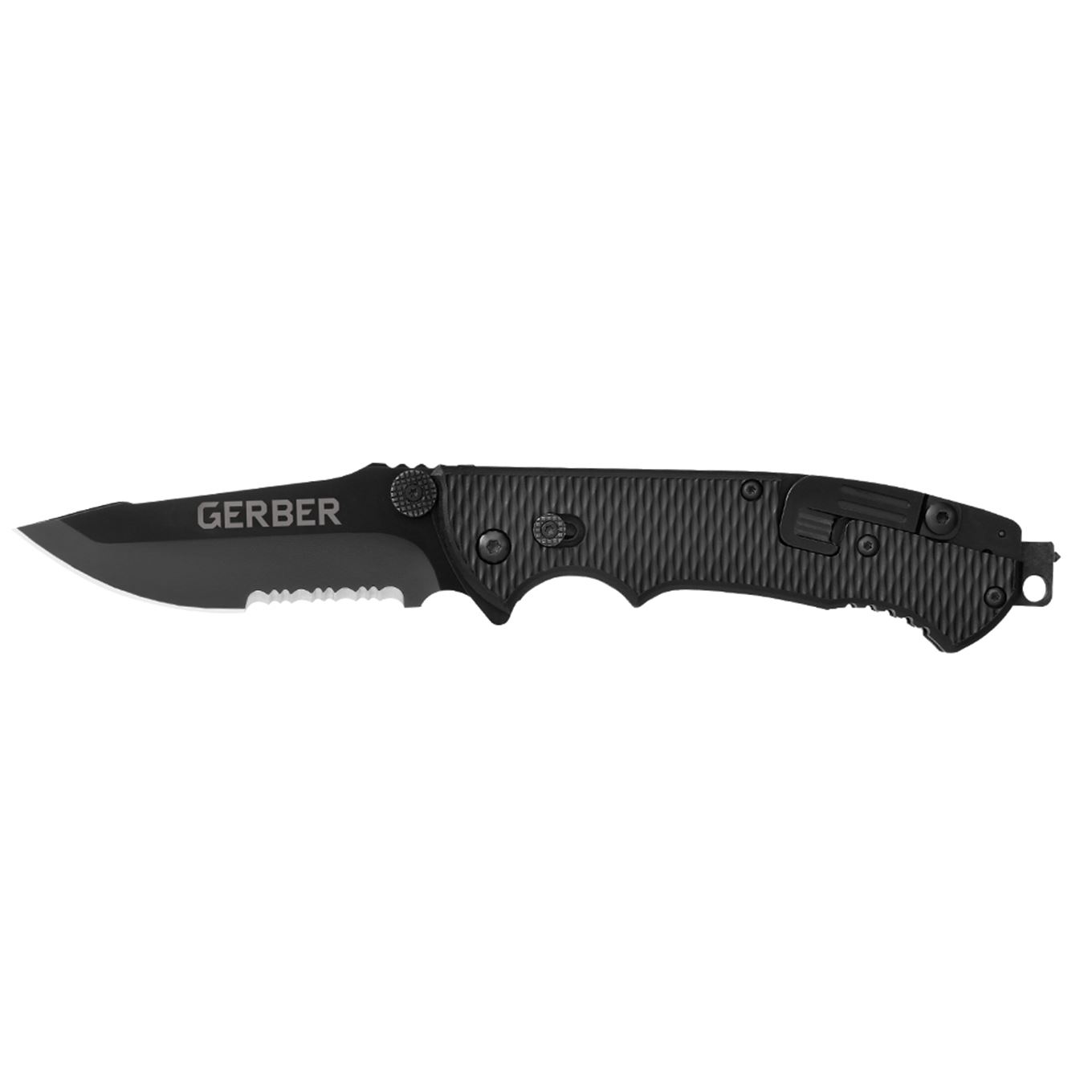 gerber-hinderer-cls-navaja-de-rescate-con-cortacinturones-rompeventanas-y-llave- image 1